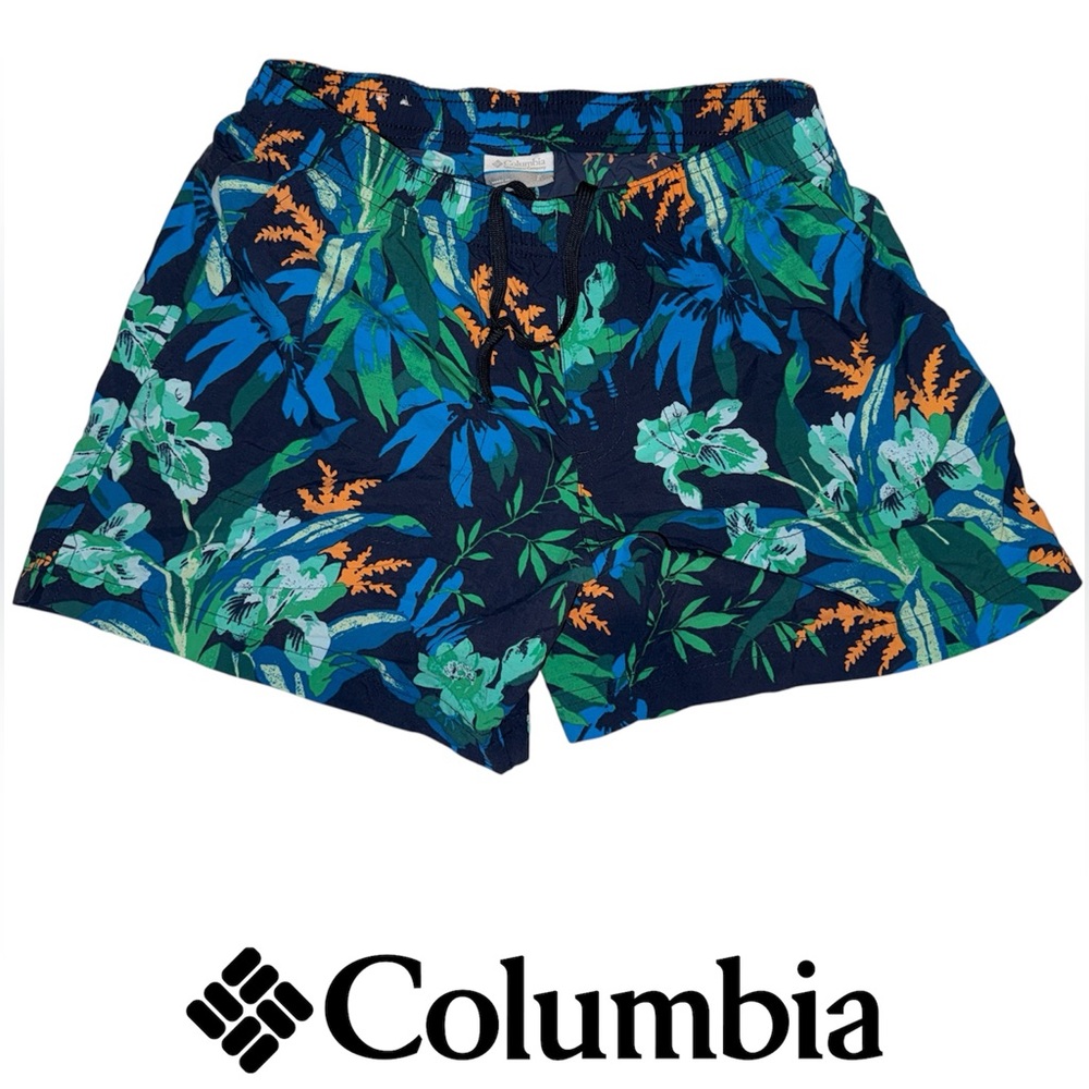 Men’s- Sz Sm- Columbia- “Sandy River” Print Short- EUC